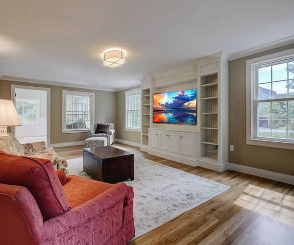 Cabinetry by SM Hall - Beach Style Kitchen and Bath - Transitional, Craftsmen, white Shaker, Custom Built-in, Bead-board, Beach Themed Bath