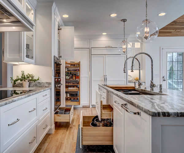 Cabinetry by SM Hall - Best Kitchen Tour 2019 in NH by New Hampshire Home magazine